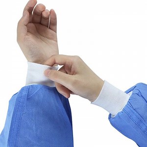 [Hot Item] Rib Collar and Cuff Rib Knit Cuff Stretch Knit Rib Fabric Knitted Cuff for Disposable Gowns