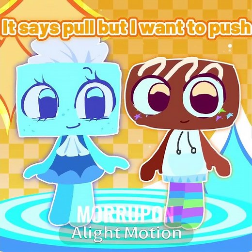 Push and Pull trend | Dandy’s World Tisha & Cosmo #dandysworld #roblox #shorts