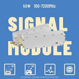 [Hot Item] 50W 100-7200MHz Anti Fpv Uav Drone Shielding System Jammer Module Power Amplifier Module Anti Drone Module