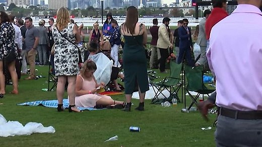 Melbourne Cup punters let their hair down at Flemington in 2018