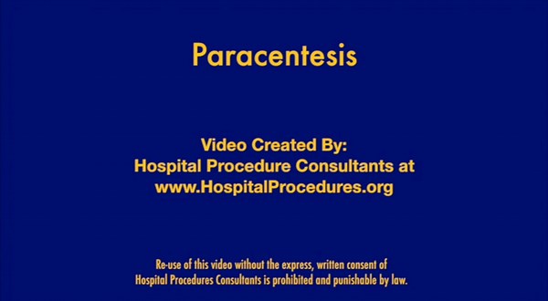Cómo hacer paracentesis - Trastornos gastrointestinales - Manual MSD versión para profesionales