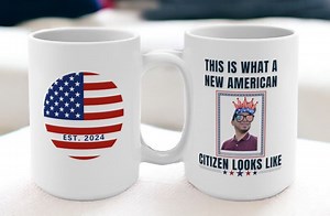 Mug New American Citizen personnalisé amusant, 15 oz - Etsy France