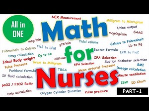 Math for Nurses | Nursing math & measurements | Nursing Math all in 1| NCLEX | CBT | Part-1