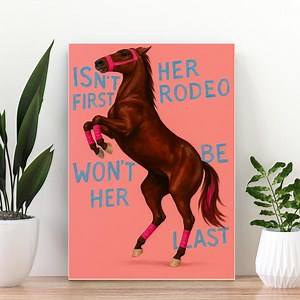 Affiche cheval rodéo – Poster western féminin, art mural cowgirl, citation motivation humoristique, téléchargement numérique imprimable - Etsy France