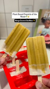👥: You let your child eat dessert for breakfast??🤔👀 👩🏽: YES🙌🏽😍🌱🥭🥥 Mango Coconut Sea Moss Popsicles☀️ You don’t need a ton of ingredients to make healthy popsicles for your kids (& you😉😄). So good, my 4 year old can eat them for breakfast! Would you want a series of easy plant based popsicles for kids?👀 Ingredients➡️ fresh or frozen mango, banana, coconut milk, dates, hemp seeds, purple Honduran sea moss from @_bareskincosmetics (Discount code: BGR24), & spring water to thin if need
