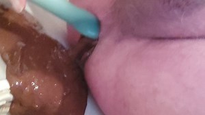 Toying and thin poop