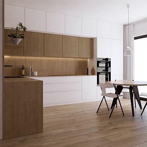 [Hot Item] China Supplier Custom Melamine Handless Corner Kitchen Pantry Cabinets Designs