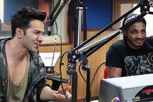 Varun Dhawan and rapper Raftaar visit Radiocity