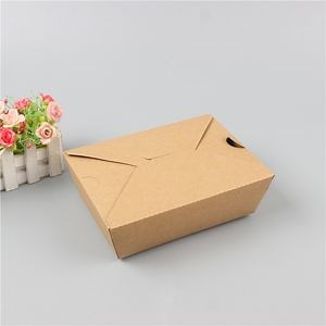 [Hot Item] Disposable Eco Friendly Customized Kraft Paper Takeaway Food Box