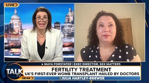 7.2K views · 152 reactions | Maya Forstater from Sex Matters slams suggestions the UK's first-ever womb transplant could be used on men. "It's shocking the doctor said the Equality Act has the protected characteristic of gender reassignment. Men don't have the right to have the body of a woman!" | TalkTVUK | Facebook