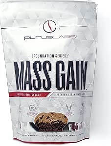 Purus Labs Mass Gain | Premium Clean Mass Weight Gainer (Chocolate Cookie Crunch, 10lbs)