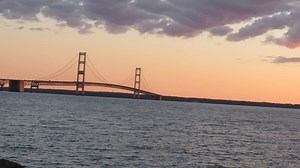 15K views · 1.3K reactions | Watching the sun come up from near the Mackinac Bridge. | MightyMac.org - The Mackinac Bridge & Straits of Mackinac | Facebook