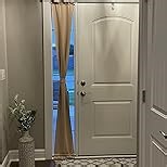 Vatge Blackout French Door Curtain - Room Darkening Thermal Insulated Drapes for Bedroom & Kitchen Door, 1 Panel, W36 x L72, Grey