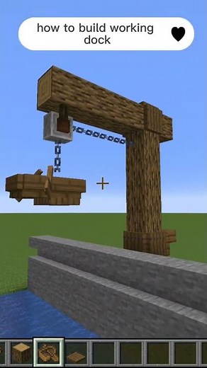 Minecraft :How To Build working dock
