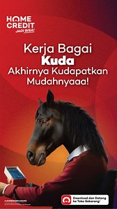 2K views · 2.9K reactions | Udah kerja bagai kuda tapi rencana malah disapu badai? Tenang, proses Home Credit tuh segampang itu! Dari HP baru sampe perabotan rumah, semua bisa bareng Home Credit! Baiknya #BuruanJadiin dengan klik link di bio buat download My Home Credit dan cek limit sekarang! #HomeCredit #SegampangItu | Home Credit | Facebook