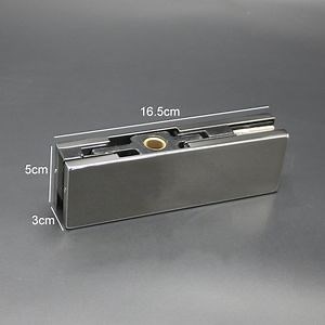 [Hot Item] Glass Door Bottom Clip Patch Fitting Aluminum Shower Door Hardware Clamp for Frameless Glass Door