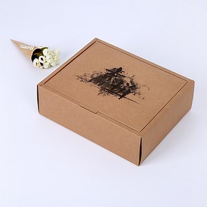 [Hot Item] Colorful Logo Custom Recycled Printing Packaging Brown Craft Paper Box