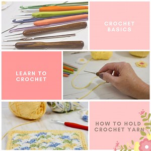 Learn to Crochet: How to Hold Crochet Yarn in Your Hand