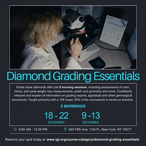 Diamond Grading Essentials at IGI New York Ready to master...