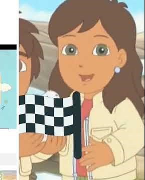 Go Diego Go Sister Alicia Serena Kerrigan Race Finish Line Flag 2020