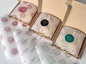 Personalised Vellum Paper // Branded Tissue Paper, Business Packaging, Personalised Wrapping Paper, Wedding Vellum Paper, Logo Gift Wrap - Etsy UK