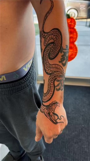 🔥 The serpent: ancient symbol of transformation, power, and primal life force. This design coils with intention, energy moving through the body like kundalini rising, awakening truth and strength that’s been dormant for too long. It’s not just ink… it’s activation. A reclamation of the wild within: the healer, protector, and destroyer that lives in us all. 🐍 When we let the serpent rise, we shed what no longer fits and return to our purest form of self: raw, instinctual, awake. ⚡ Ready to brin