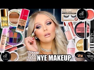 ALL DRUGSTORE NEW YEARS EVE MAKEUP TUTORIAL | KELLY STRACK