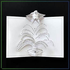 Apollinaire Calligramme Poem Pop-up Card Artwork - Etsy Canada