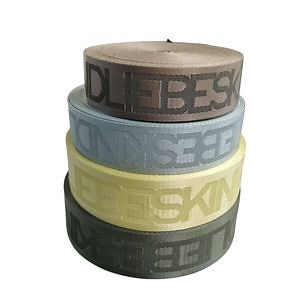 [Hot Item] Custom 5mm Polyester Nylon Webbing for Bags Woven Jacquard Webbing Strap