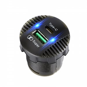 [Hot Item] Dual Port USB Car Charger with Type C and USB a for Fast Mobile Charging and Overcurrent Safety
