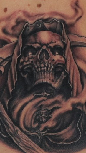 Grim Reaper Horror Tattoo Showcase