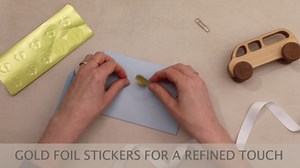 Baby Shower Thank You Cards - 50 Baby Thank You Notes with Assorted Envelopes & Stickers - Cute Watercolor & Gold Foil Delicate Greeting Cards Bulk Pack