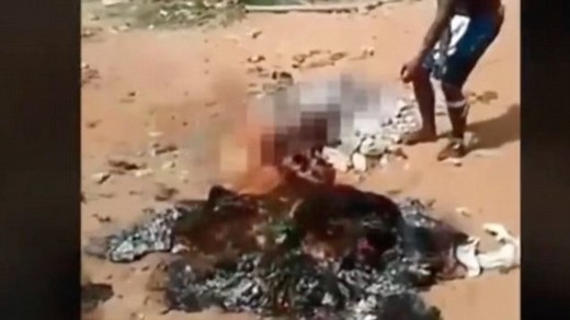 Shocking video appears to show cannibals eating human flesh