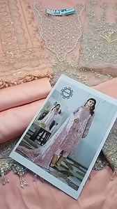 Gulaal Handwork Exclusive Bridal Collection-Tea Pink Fabric Details...