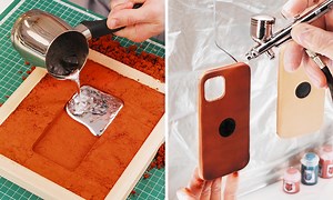45M views · 530 reactions | Amazing production process of leather phone cases  | Wood Mood | Facebook