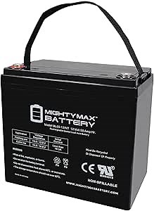 Mighty Max Battery 12V 55AH INT Battery Replacement for Powersonic PS12550U