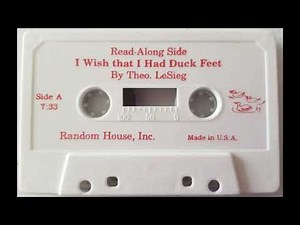 I Wish That I Had Duck Feet by Theo. LeSieg Audio Cassette