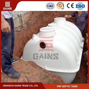 [Hot Item] Gains FRP Chemical Septic Tank Manufacturing 1000L FRP Septic Tank China 1200 Ton SMC Septic Tank