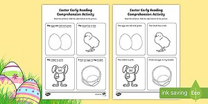 Easter Phase 4 Early Reading Comprehension Activity