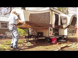 Setting up our 2017 Forest River Pop Up Camper.