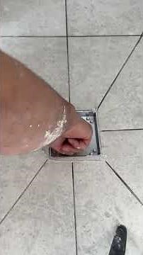 How to put and install shower grates drain #tiles #کاشی