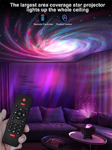 [Hot Item] Smart Galaxy Star Projector APP Control Bluetooth Speark LED Colorful Starry Sky Projector Night Lamp Remote Control for Bedroom Light