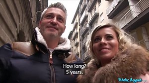 Public Agent - Naughty wife FUCKED in hotel room while husband waits outside