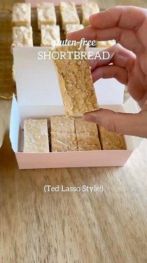 Gluten-Free Shortbread! 🎄 Buttery, sweet, and so easy! #glutenfree #christmascookies