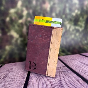 Custom Cork Card Holder Wallet: Unisex Minimalist Design - Etsy