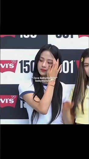 "I love babymonster": babymonster 😭 #babymonster #shorts #lisa #minji #jennie #tutontawan #wongyoung