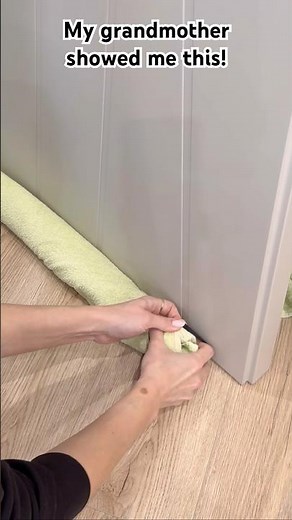 What can I do to prevent wind from blowing under the door and getting through #door #lifehack #towel