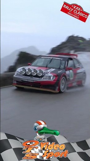 🚀Full ATACK 🌧️ Raining👥 🇫🇷 Romain Dumas & Guilhem Zazurca🚗 Peugeot 306 Maxi🏁 Rally Clásico Mallorca