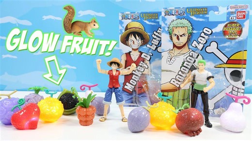 One Piece Monkey D. Luffy & Zoro Ultimate Legends Bandai Figures Eat Light-up Squishy Devil Fruit?