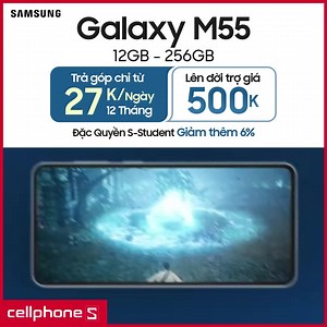 9.2K views | ⚡Galaxy M55 ĐỘC QUYỀN TẠI CELLPHONES⚡ Chỉ Với 27k/Ngày -...
